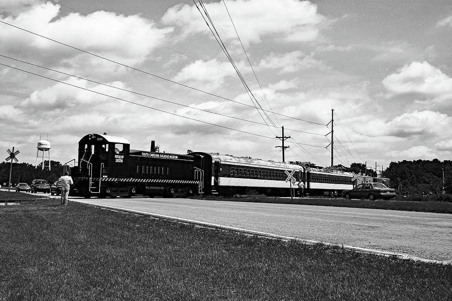 South Carolina Railroad Museum SW7 #2028 B W 1 Photograph by Joseph C Hinson