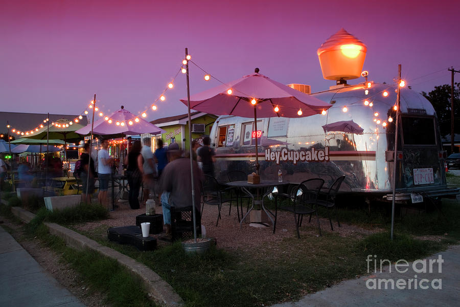 Austin Photograph - South Congress food trailers serve Austin patrons with delectable cuisine to suit the most discerning palates by Dan Herron