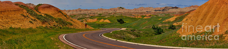South Dakota Badlands Highway Photograph by Adam Jewell