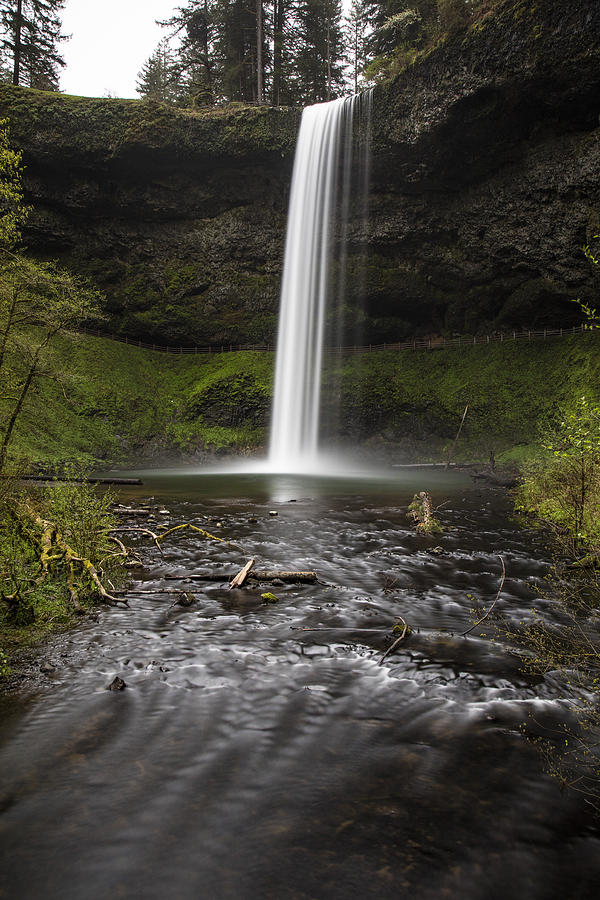 South Falls from Below Photograph by John McGraw