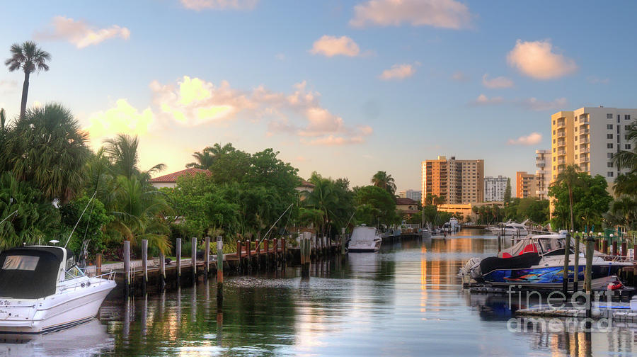 South Florida canal living Photograph by Ules Barnwell