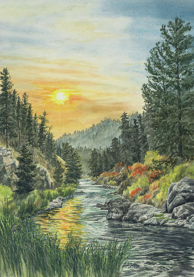 South Fork Sunrise Painting by Link Jackson