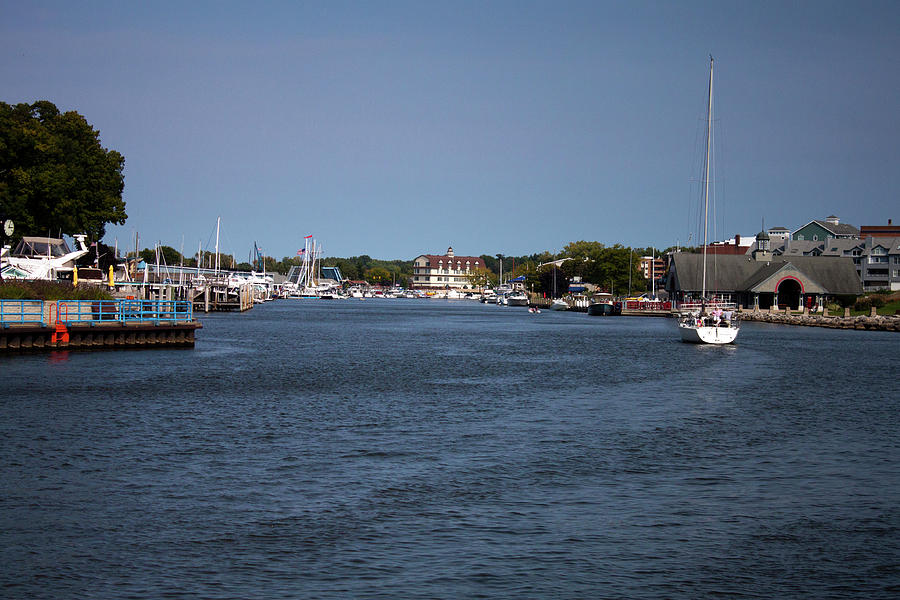South Haven Harbor in September Photograph by Jeff Severson
