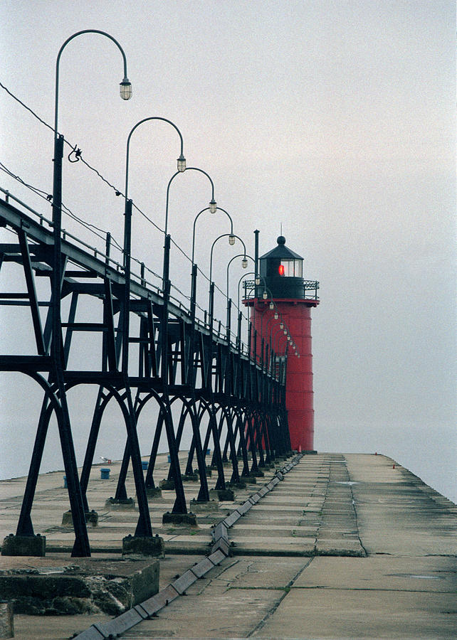 South Haven Light, Michigan Photograph by Kenneth Campbell