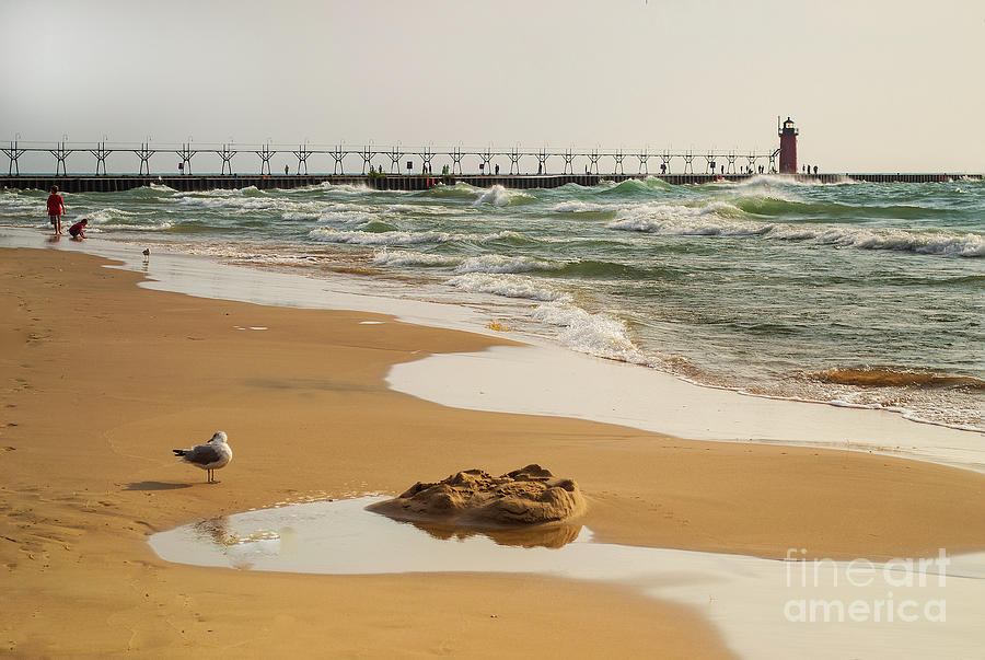 South Haven Lighthouse Photograph by Amy Lucid