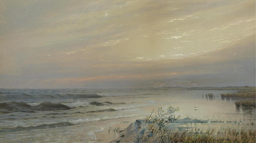 South Jersey Coastal Scene Painting by William Trost Richards