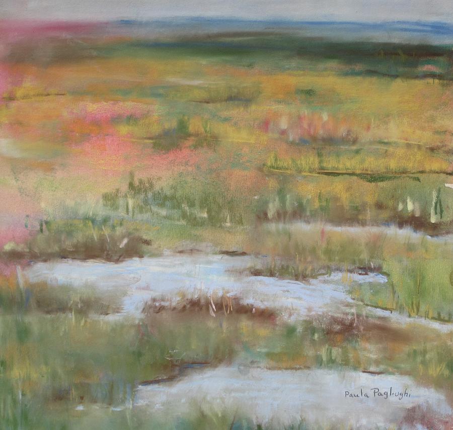 South Jersey Marsh Painting by Paula Pagliughi