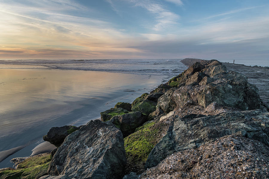 South Jetty into the Dusk Photograph by Greg Nyquist