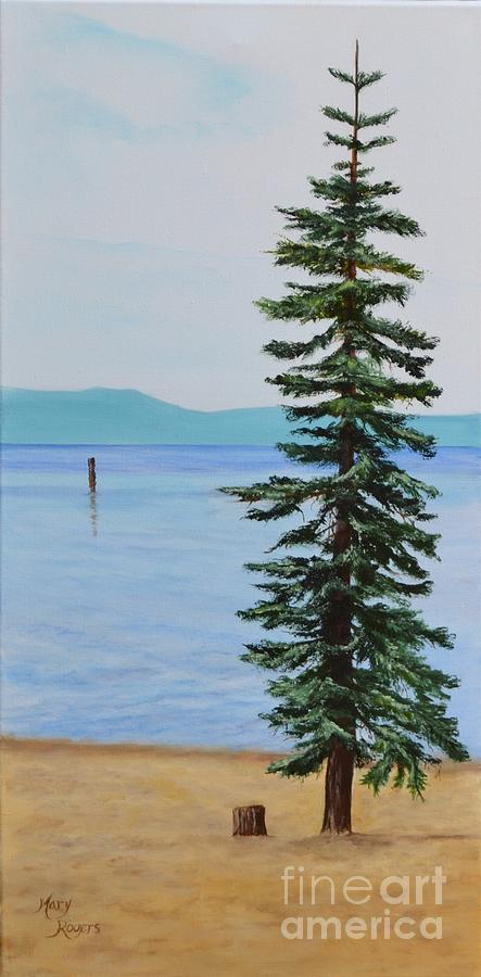 South Lake Tahoe Painting by Mary Rogers