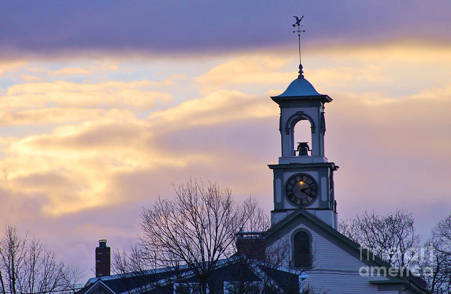Meeting Photograph - South Meeting House Portsmouth NH 2 by Karen Desrosiers