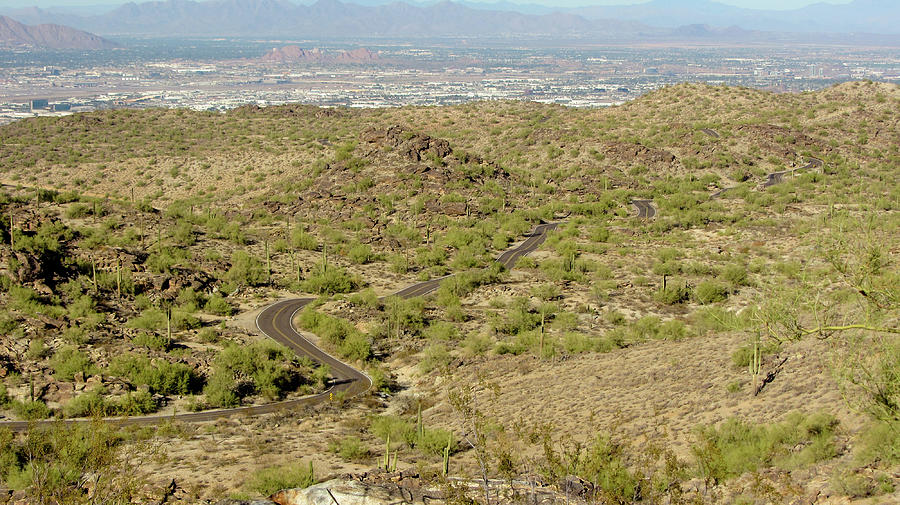 South Mountain curves Photograph by Darrell Foster