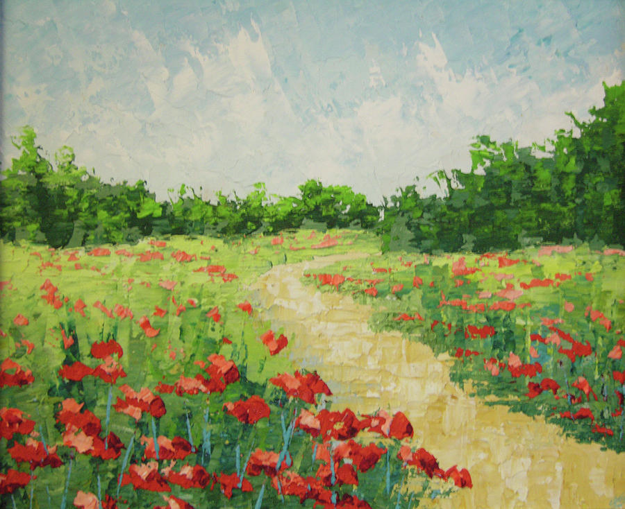 Flower Painting - South of France Rougon by Frederic Payet