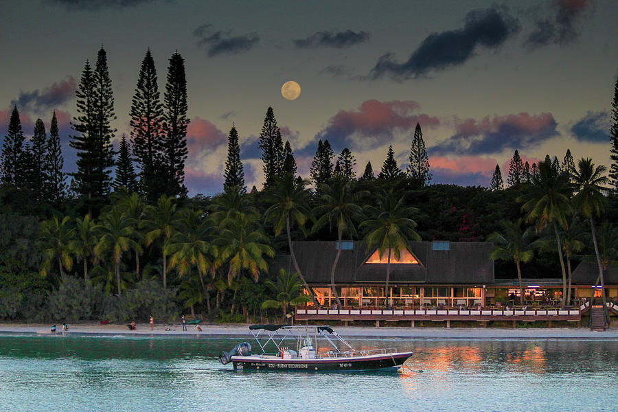 South Pacific Moonrise Photograph by Steve Darden