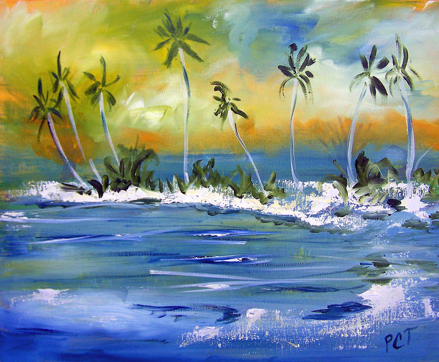 Beach Painting - South Pacific by Patricia Clark Taylor