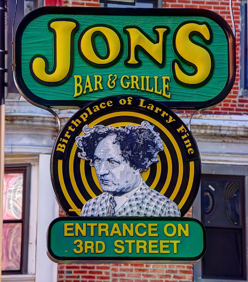 South Philly Skyline - Birthplace of Larry Fine Near Jons Bar and Grille-A - Third and South Street Photograph by Michael Mazaika
