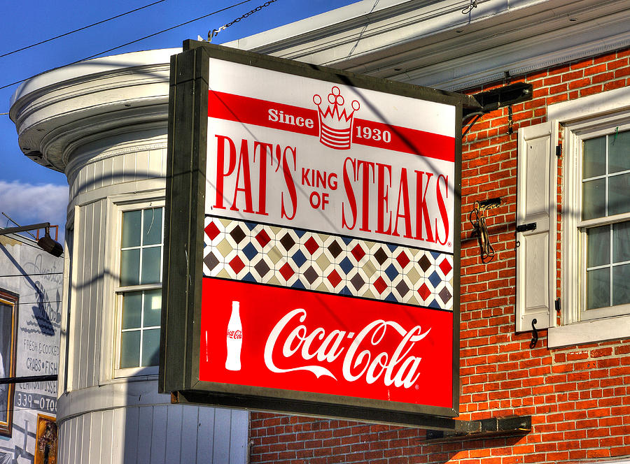 South Philly Skyline - Pats King of Steaks - Ninth and Passyunk in South Philadelphia Photograph by Michael Mazaika