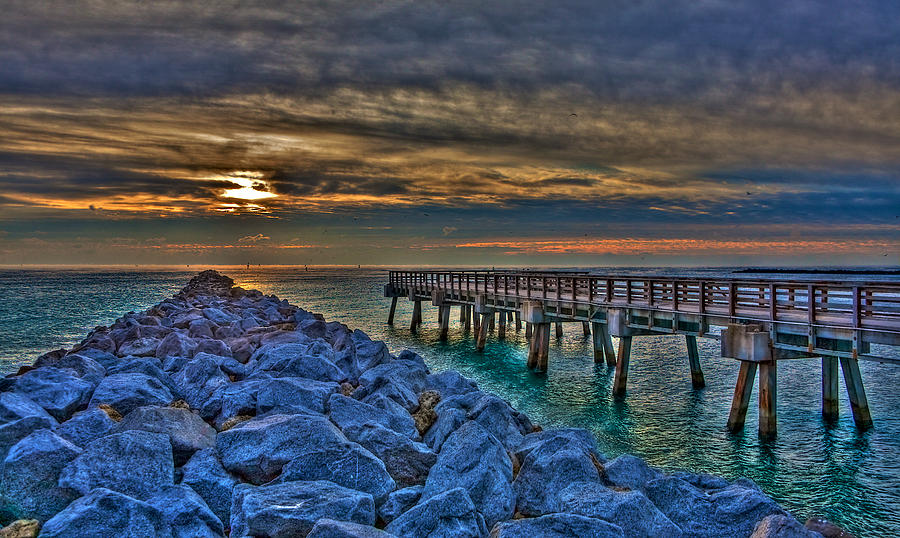 South Point Pier Photograph by William Wetmore