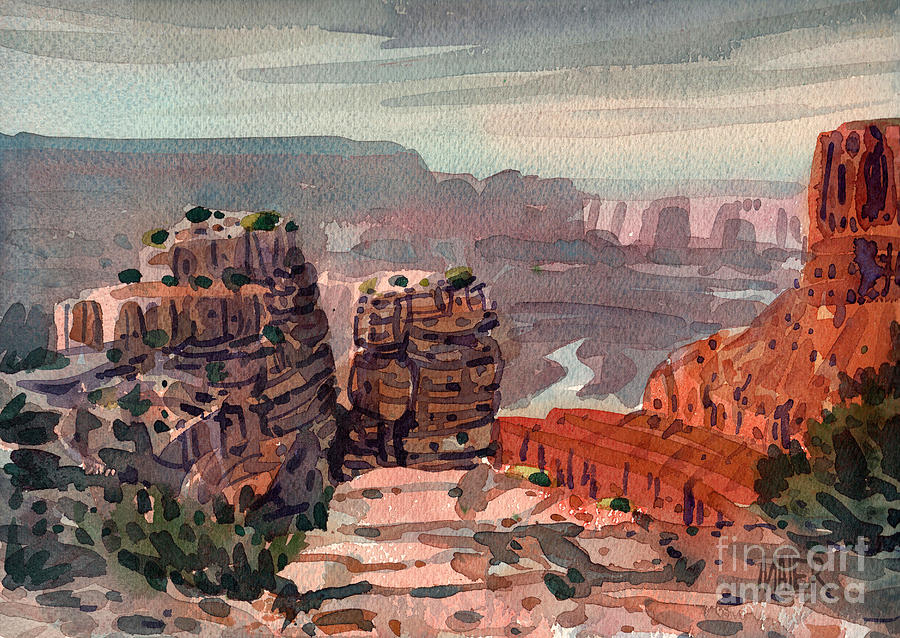 Grand Canyon National Park Painting - South Rim by Donald Maier