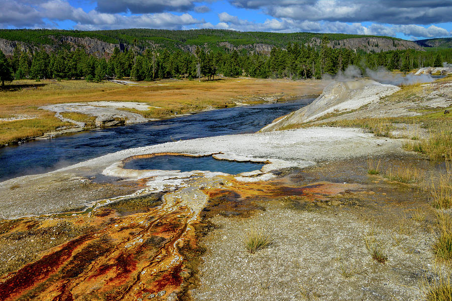 South Scalloped Spring, Yellowstone Photograph by Marilyn Burton