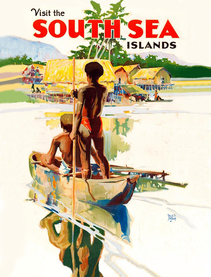 South Sea Islands Painting by Long Shot