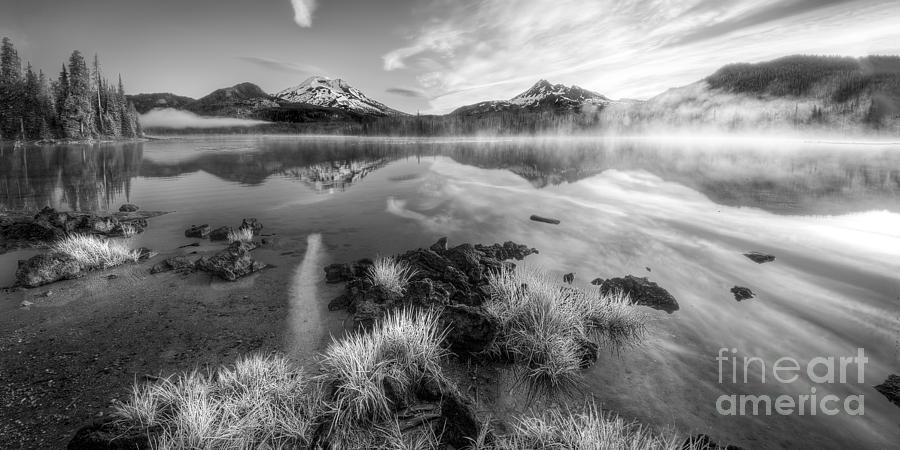 Mountain Photograph - South Sister and Broken Top from Sparks Lake  by Twenty Two North Photography