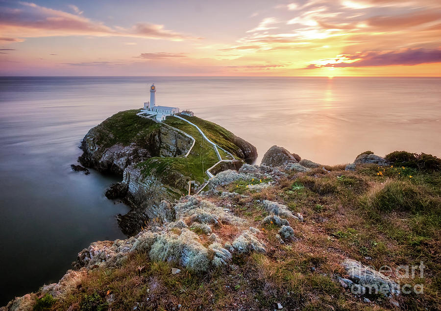South Stack during sunset Photograph by Mariusz Talarek