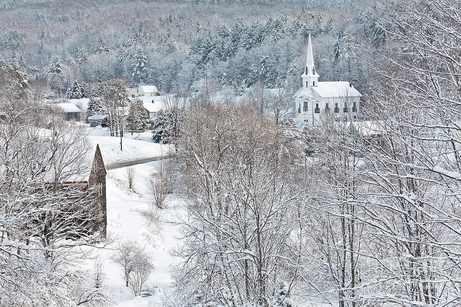 South Woodbury Vermont Winter Photograph by Alan L Graham