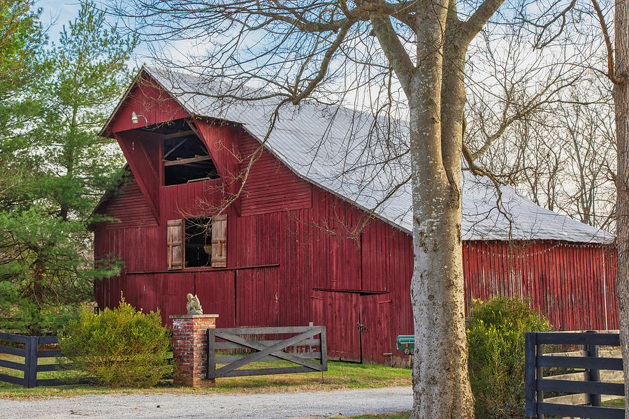 Southall Road Red Barn Photograph by Lorraine Baum
