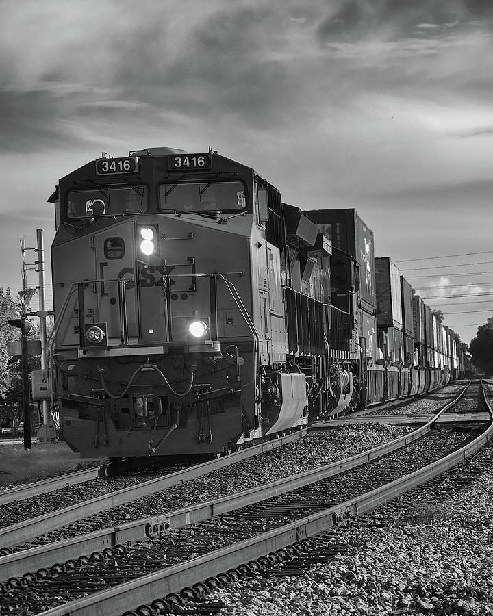 Train Photograph - Southbound by Richard Rizzo