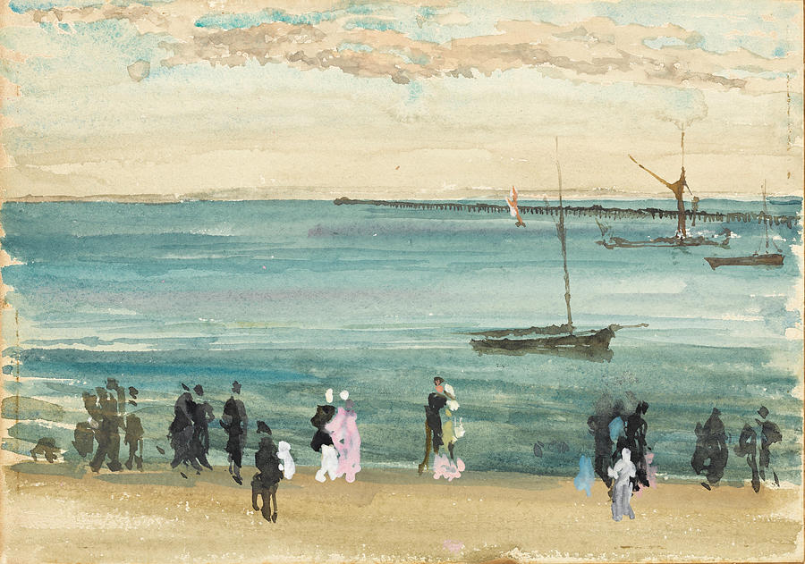 James Mcneill Whistler Painting - Southend pier #3 by James McNeill Whistler
