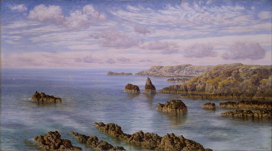 Southern Coast of Guernsey by John Brett 1875 Painting by Celestial Images