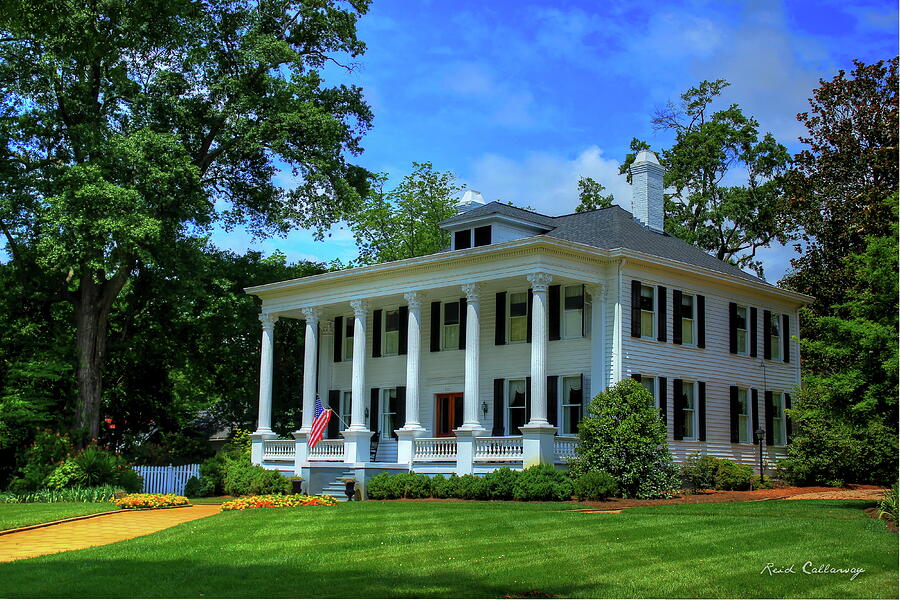 Madison GA Southern Glory Antebellum Home Architectural Art Photograph by Reid Callaway