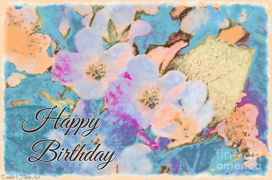 Southern Missouri Wildflowers -1 Birthday Card Photograph by Debbie Portwood