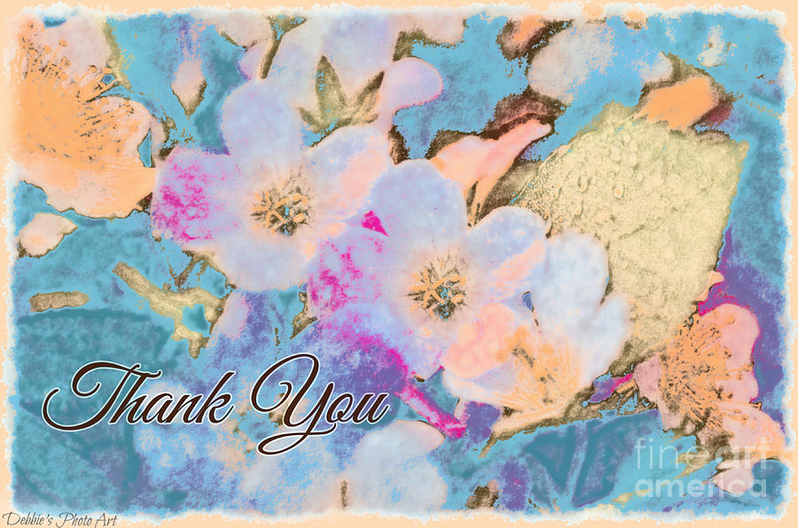 Southern Missouri Wildflowers -1Thank You Card Photograph by Debbie Portwood