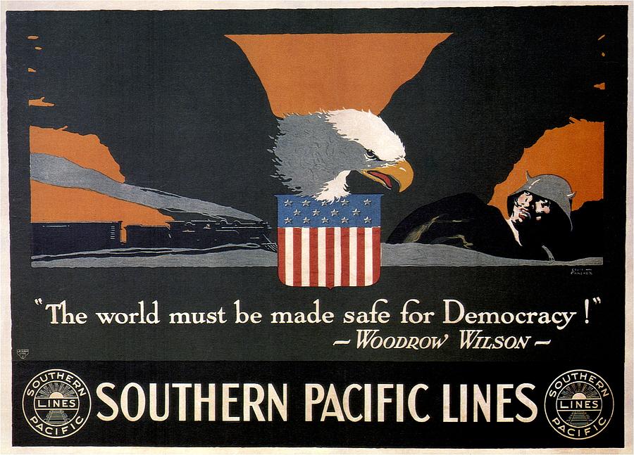Southern Pacific Lines - Propaganda Poster - Retro Travel Poster - Vintage Poster Mixed Media