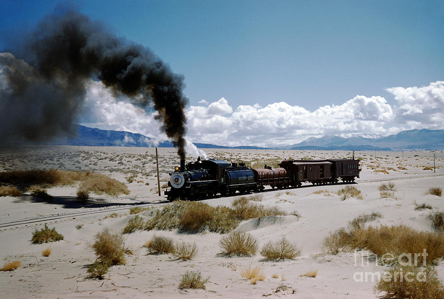 Southern Pacific Steam locomotive 9 Runs in the Owens Valley Photograph by Wernher Krutein