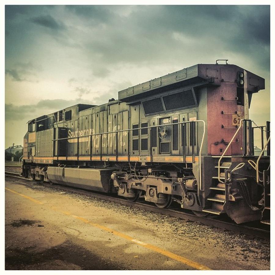 Train Photograph - Southern Pacific #train #roadside by Alexis Fleisig