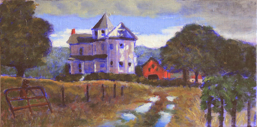 Victorian Farmhouse Painting - Southern Splendor In Decline by David Zimmerman
