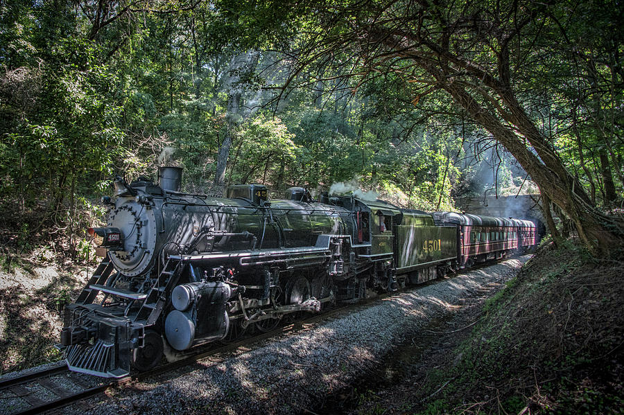 Southern steam 4501 at Missionary Ridge Tunnel Photograph by Jim Pearson