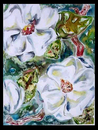 Magnolia Movie Painting - Southerners Watermark SOLD by Amanda Sanford