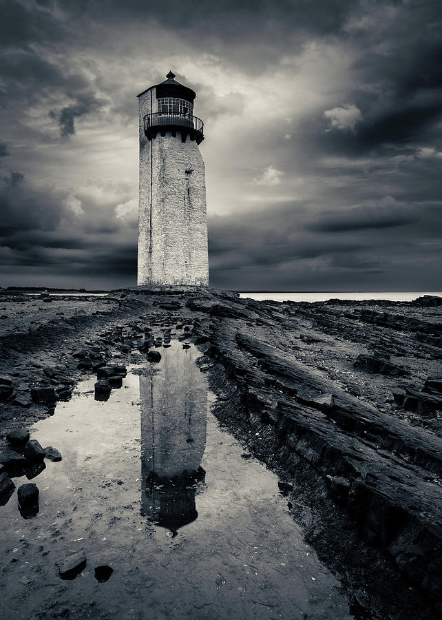 Southerness Lighthouse Photograph by Dave Bowman