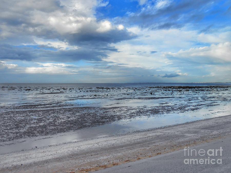 Southport Beach Infinity Blue Photograph by Joan-Violet Stretch