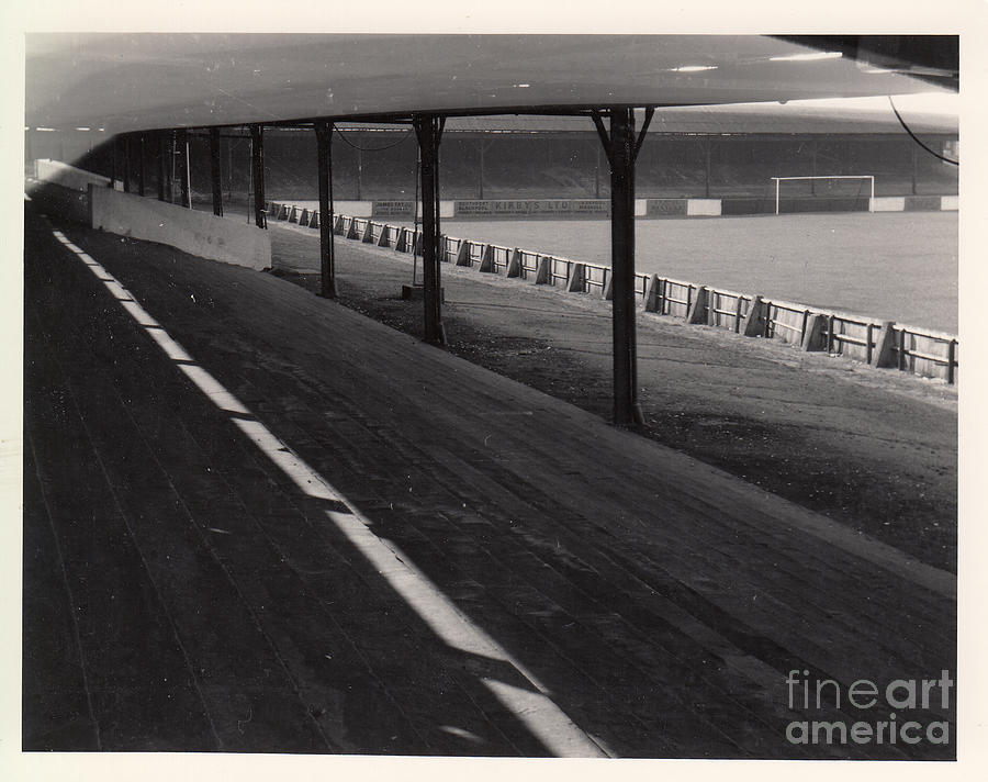 Southport FC - Haig Avenue - Scarisbrick End 1 - BW - Early 60s Photograph by Legendary Football Grounds