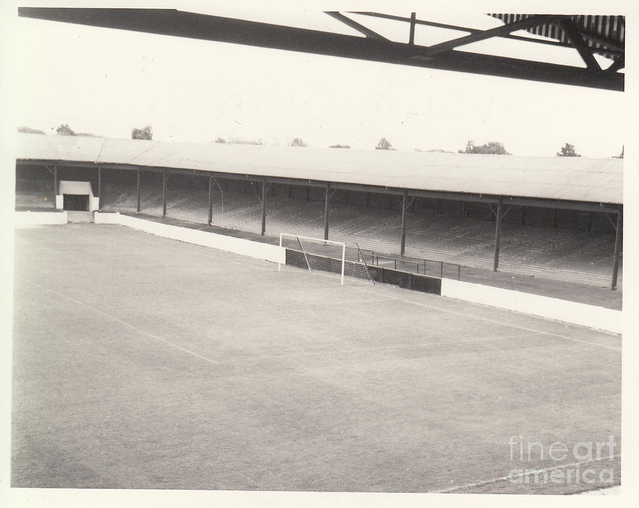 Southport FC - Haig Avenue - Scarisbrick End 2 - BW - Early 60s Photograph by Legendary Football Grounds
