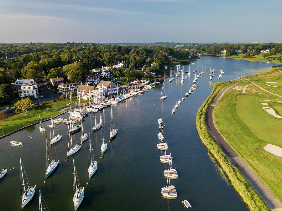 Southport Harbor Aerial Photograph