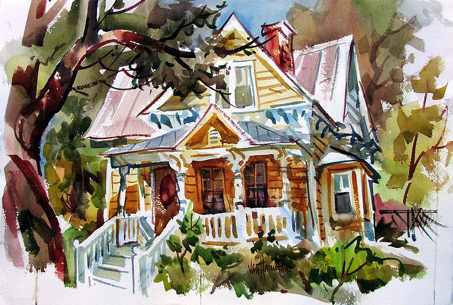 Architecture Painting - Southport Victorian by Tony Van Hasselt