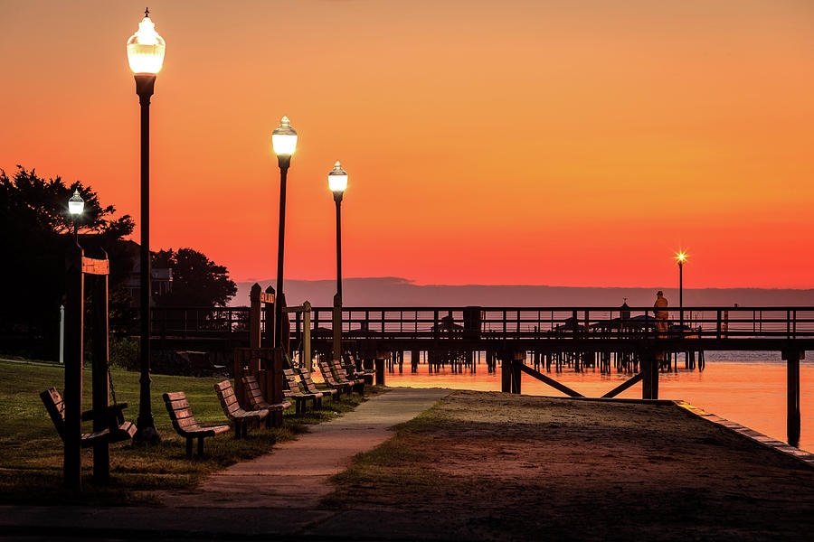 Southport Waterfront Park Sunrise Photograph by Nick Noble