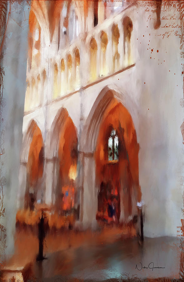 Southwark Cathedral Digital Art by Nicky Jameson