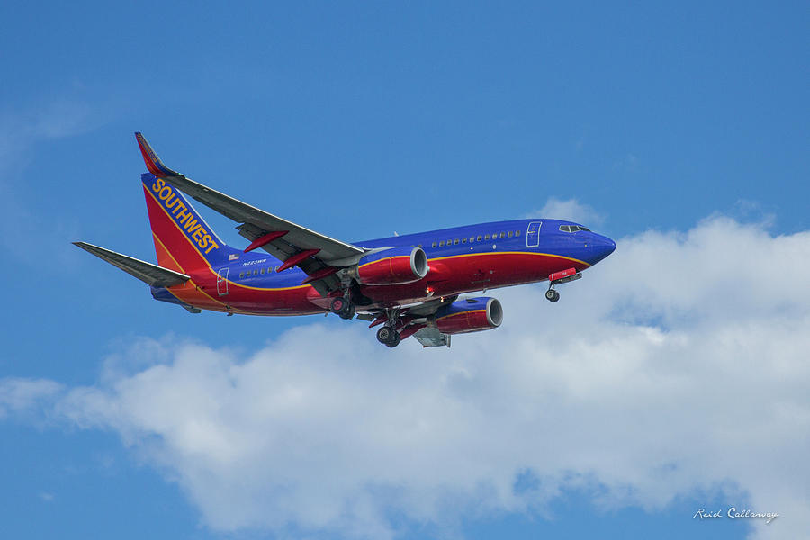 Southwest Airlines Jet N223WN Color Perfect 2 Atlanta Georgia Photograph by Reid Callaway