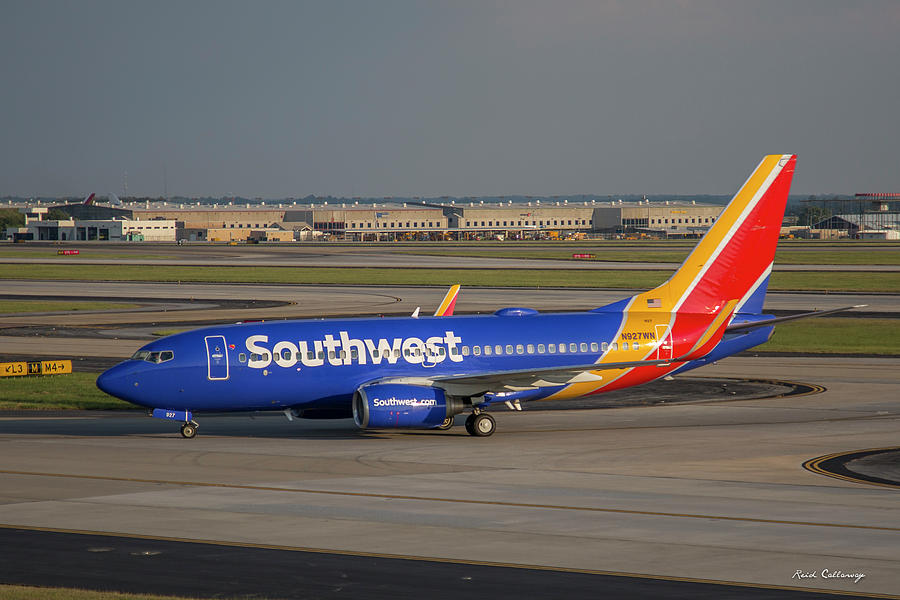 Southwest Airlines Jet N927NW Hartsfield Jackson Atlanta International Airport Art Photograph by Reid Callaway